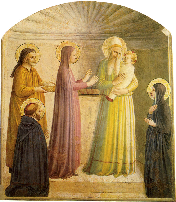 Fra Angelico Présentation de Jésus au Temple